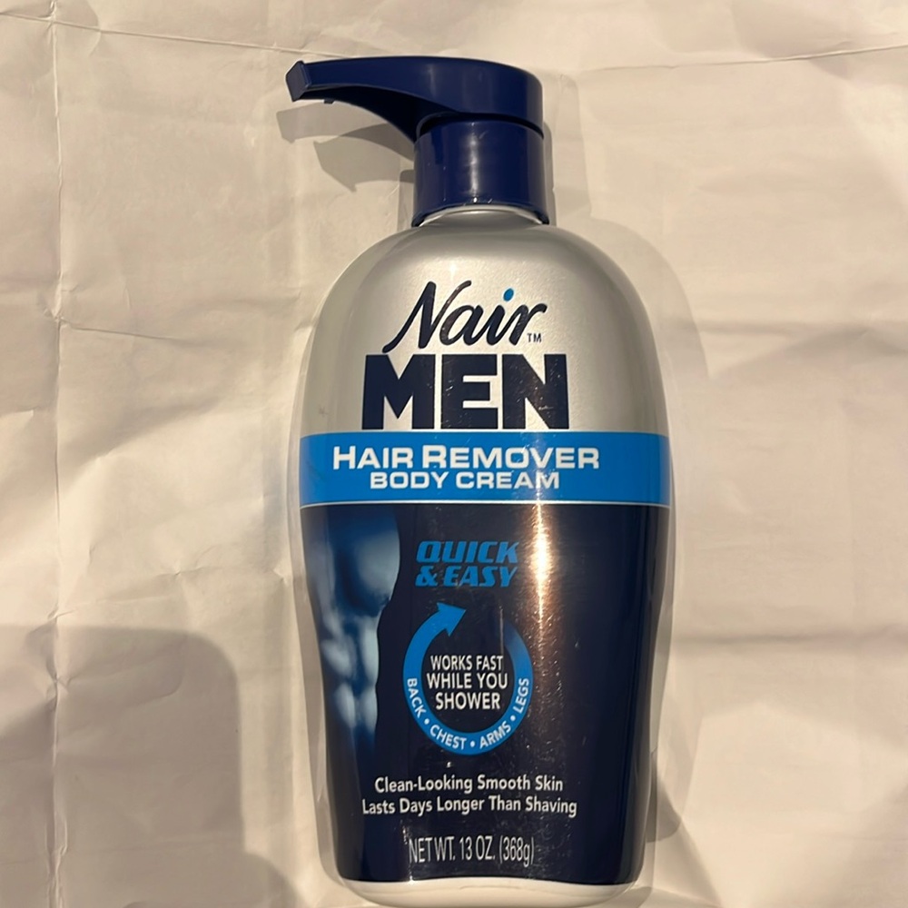 Nair Hair Remover Men Body Cream Pump -13 oz